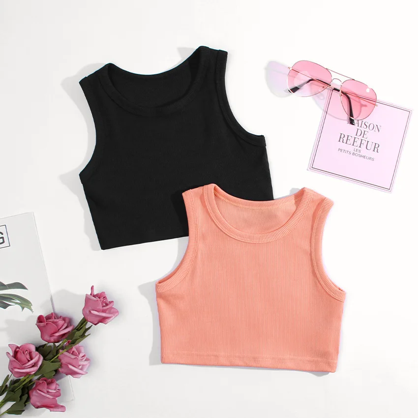 Summer Clothing Baby Girl - สาวฤดูร้อนชุดชั้นในเสื้อแขนกุดเด็กเสื้อยืดแจ๊สเด็กเสื้อเด็ก Camisoles เด็กวัยหัดเดิน Undershirts เสื้อผ้า