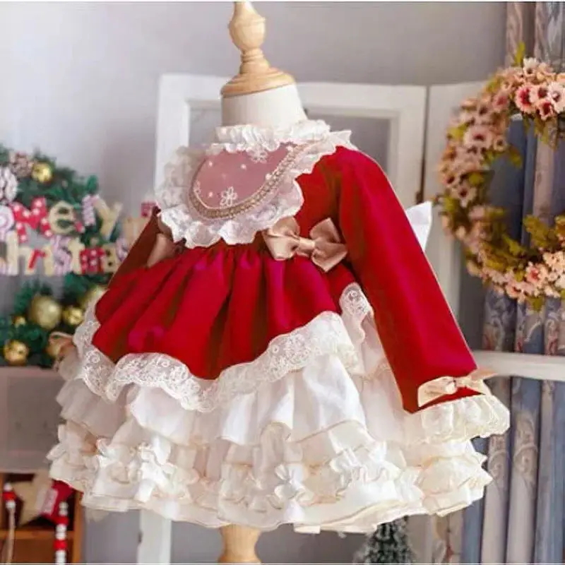 Summer Clothing Baby Girl - ชุดเดรสเจ้าหญิงสไตล์โลลิต้าสุดหรูแบบใหม่ น่ารักหวานแหวว สำหรับเด็กผู้หญิงในงานวันเกิดครบรอบปีแรก ชุดเด็กวัยหัดเดิน