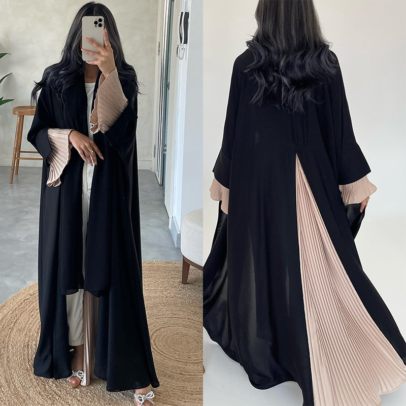 Summer Clothing Wholesale - Elegant Abaya ขายส่งดูไบ Abaya เสื้อผ้าอิสลามโมเดิร์นชีฟองผู้ผลิตตุรกีมุสลิม Abaya