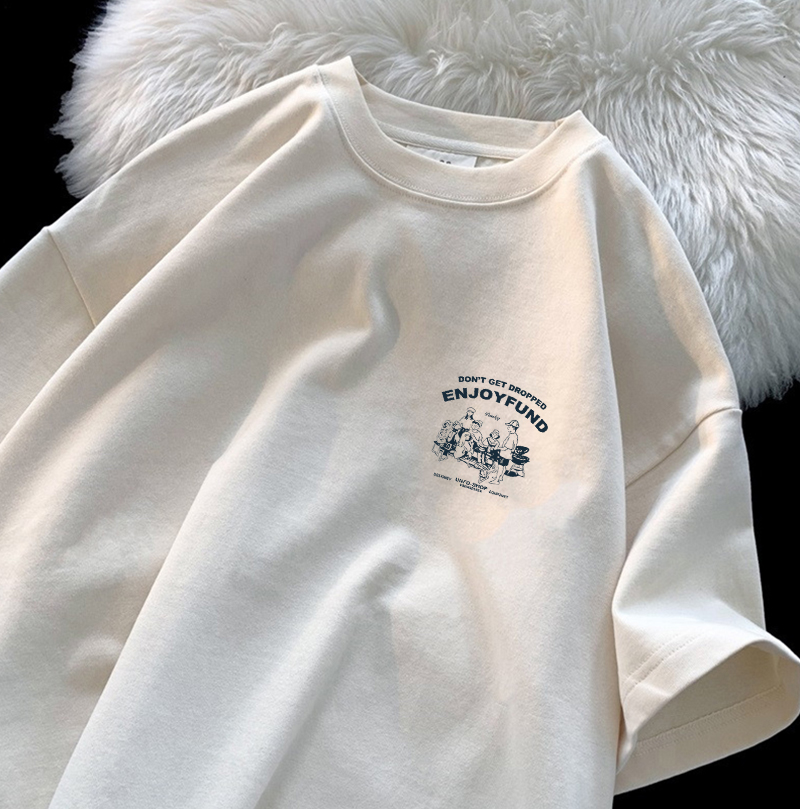 เสื้อแขนสั้นผ้าฝ้ายแท้ทรงหลวม  - Summer Clothing Brands บทวิจารณ์และราคา
