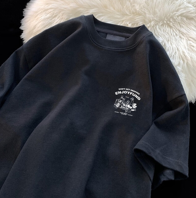 เสื้อแขนสั้นผ้าฝ้ายแท้ทรงหลวม  - Summer Clothing Brands บทวิจารณ์และราคา