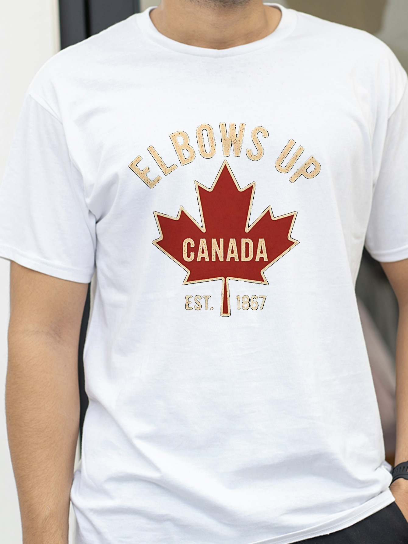 เสื้อยืด Elbows Up Canada สำหร - Summer Clothing Women Canada บทวิจารณ์และราคา