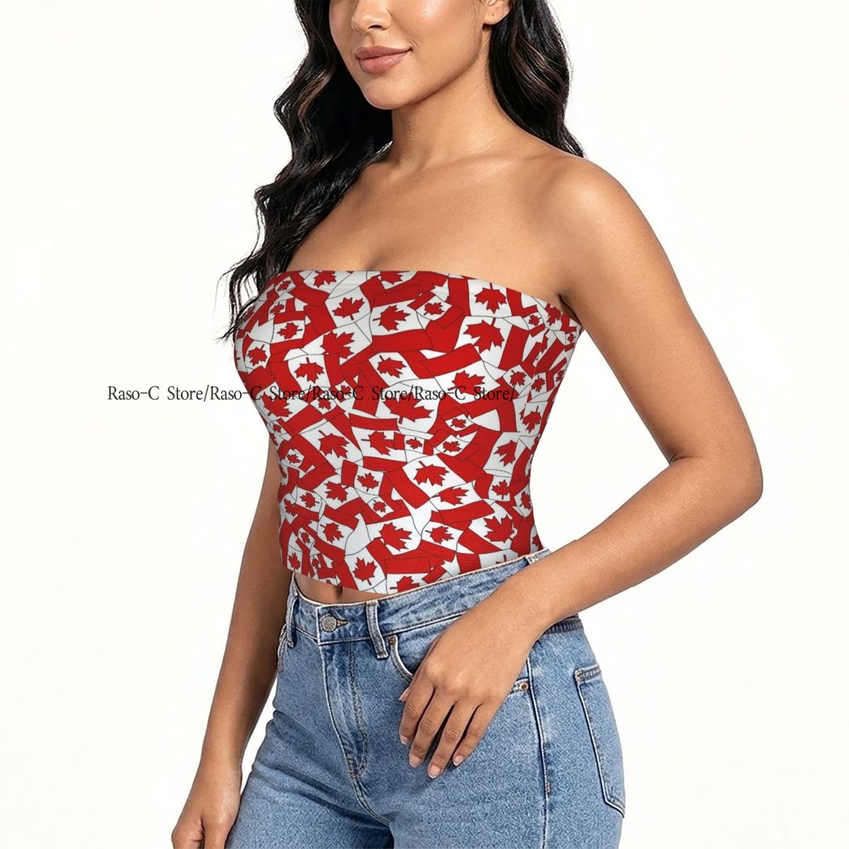 เสื้อครอปทรงสลิมแบบไม่มีสายรัด - Summer Clothing Women Canada บทวิจารณ์และราคา